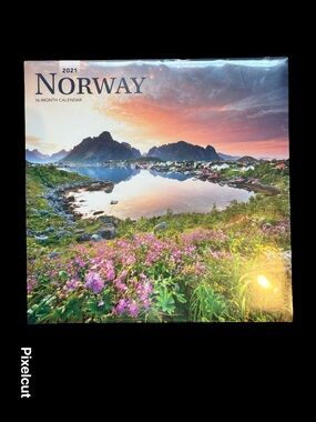 Norway 2021 Scenic Wall Calendar - Colorful Sunset Landscape